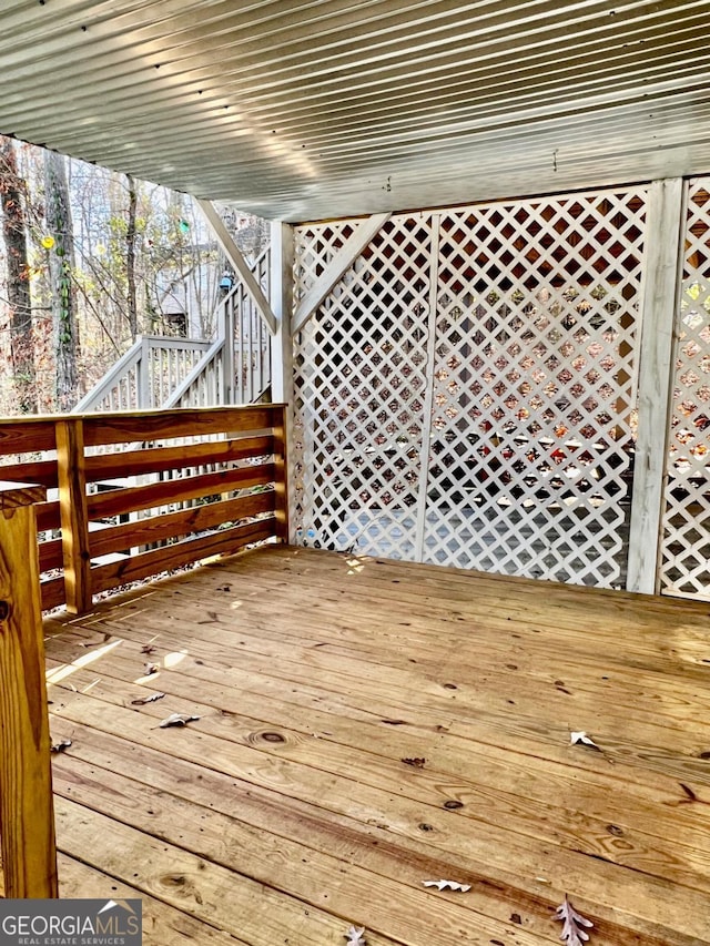 view of deck