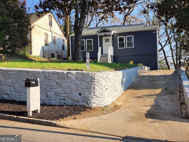 view of front of home