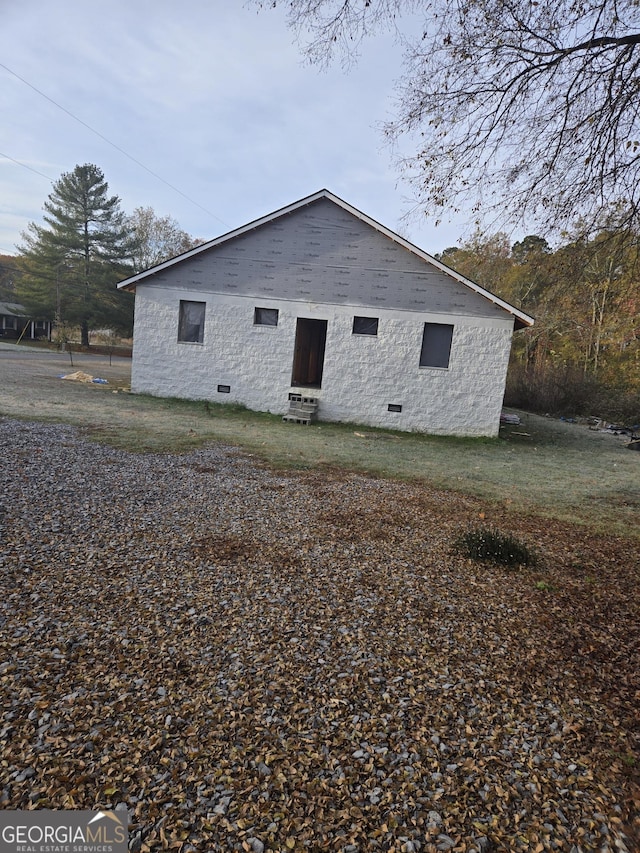 view of home's exterior