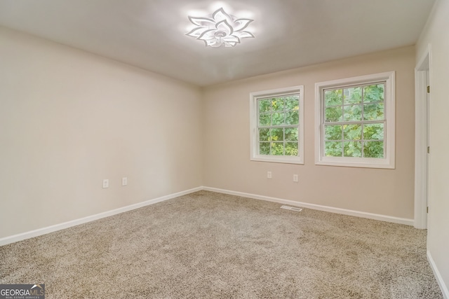 view of carpeted empty room