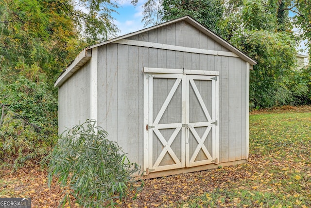 view of outdoor structure