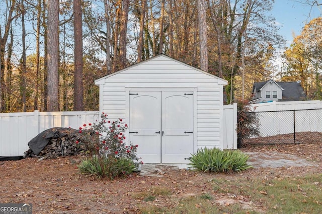 view of outbuilding