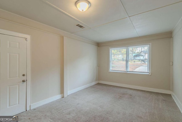 view of carpeted empty room