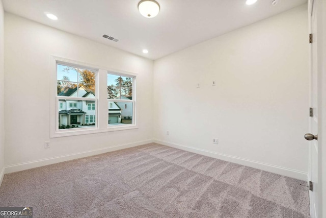 view of carpeted empty room