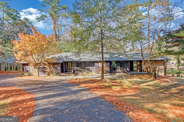 view of ranch-style home