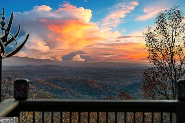 view of mountain feature