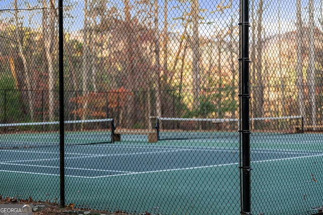 view of tennis court