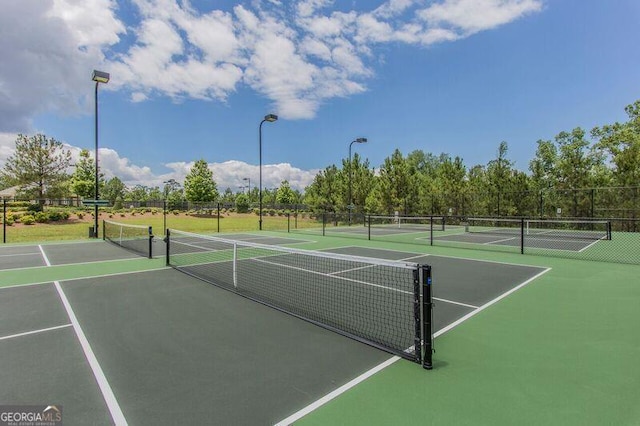 view of sport court