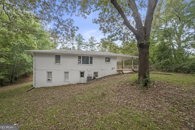 view of rear view of property