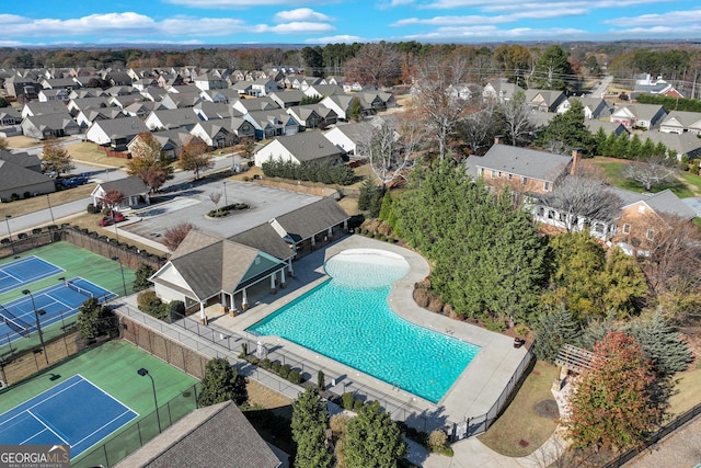 birds eye view of property