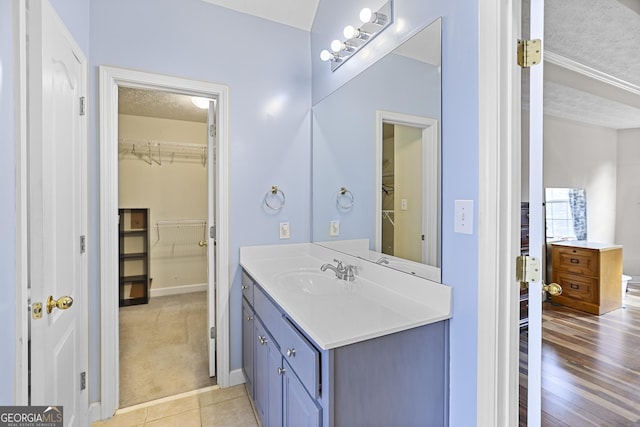 bathroom featuring vanity and tile patterned floors