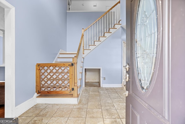 view of foyer entrance