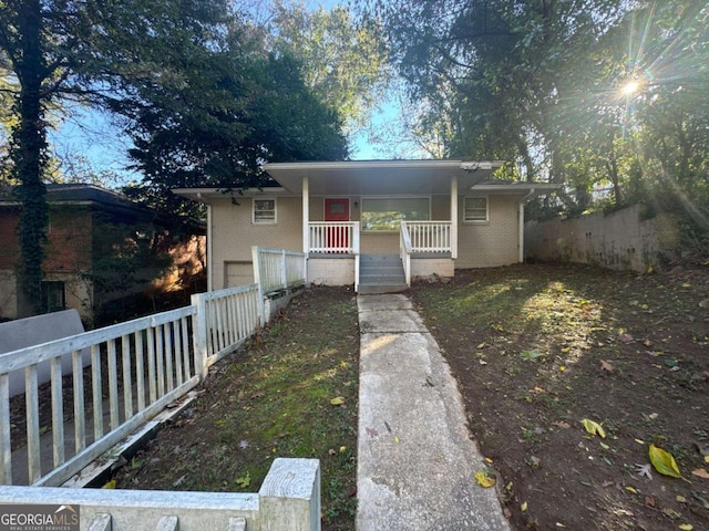 bungalow-style house featuring a porch