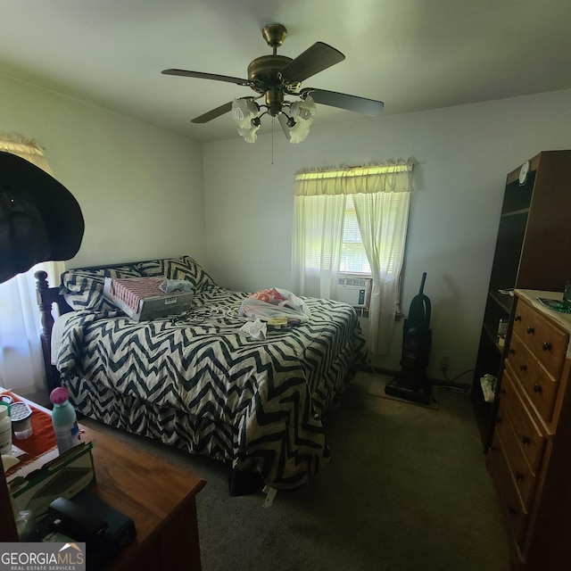 2045 Howe Ave, Columbus, GA 31903 - bedroom featuring carpet flooring, cooling unit, and a ceiling fan