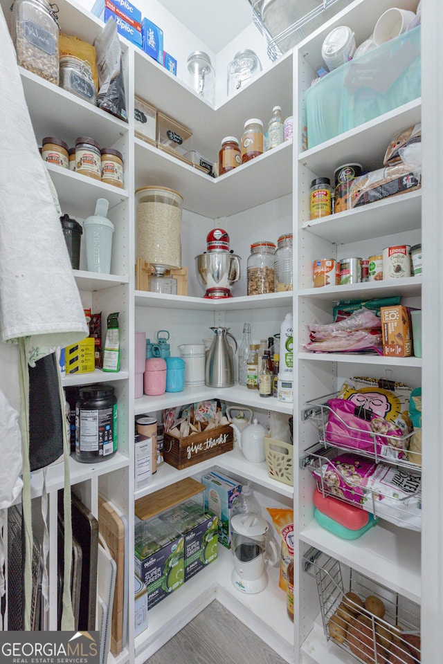 view of pantry