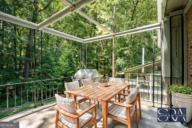 sunroom / solarium with plenty of natural light