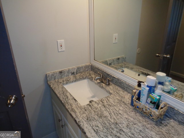 bathroom featuring vanity