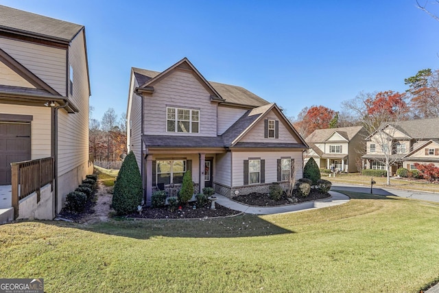 view of front of house featuring a front yard