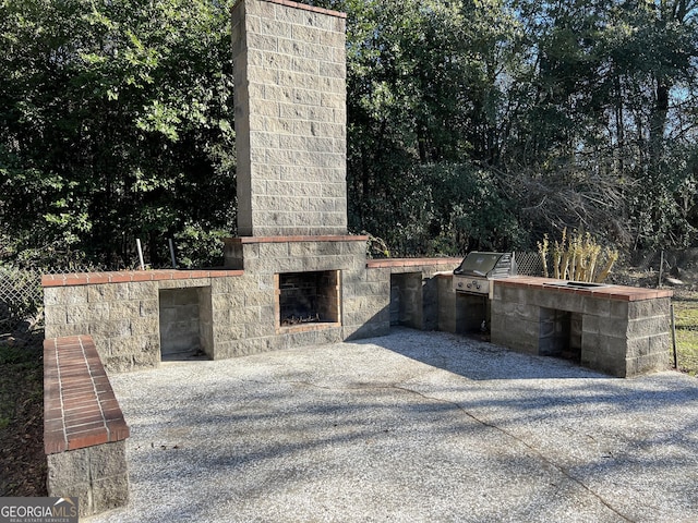 view of patio / terrace with area for grilling