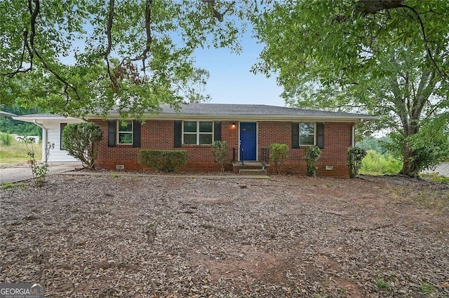 view of ranch-style house