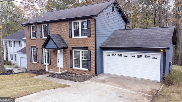 view of front of house featuring a garage