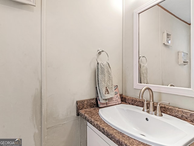 bathroom with vanity