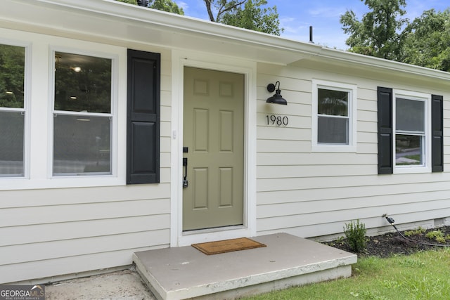 view of entrance to property