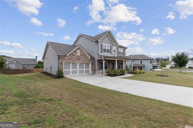 view of front of property with a front yard