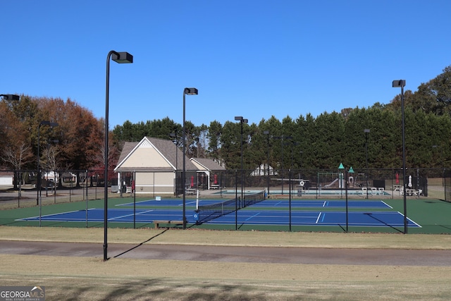 view of sport court