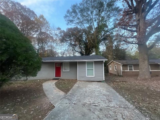 view of ranch-style house