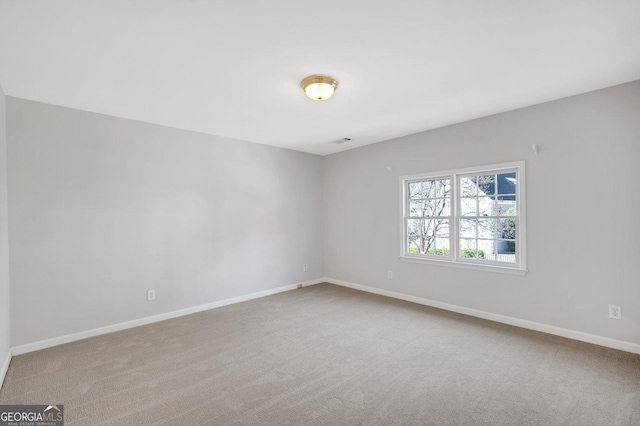 view of carpeted empty room