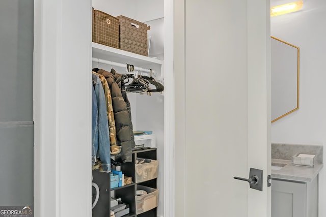 view of closet