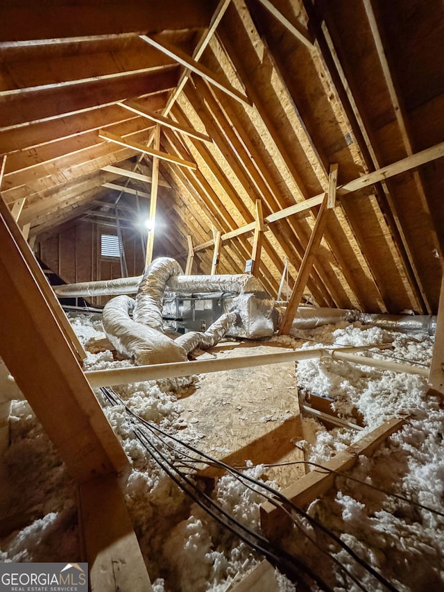 view of attic