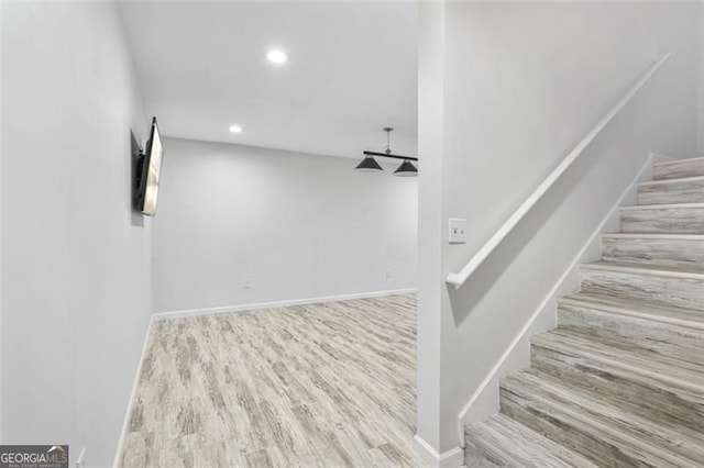 interior space featuring wood-type flooring