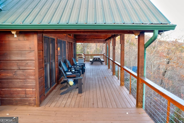 view of deck