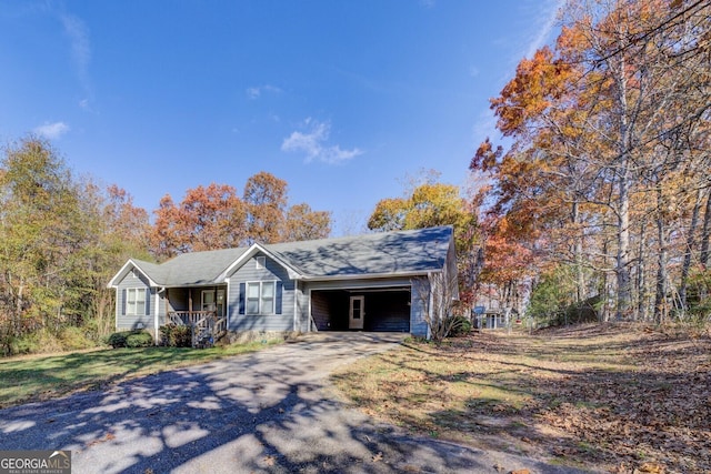 view of ranch-style home