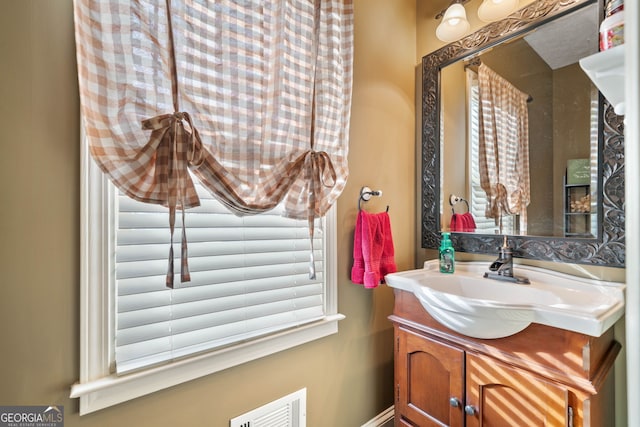 bathroom featuring vanity