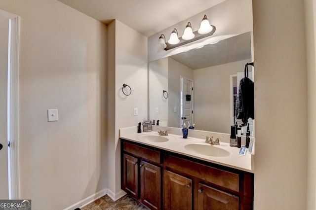 bathroom featuring vanity