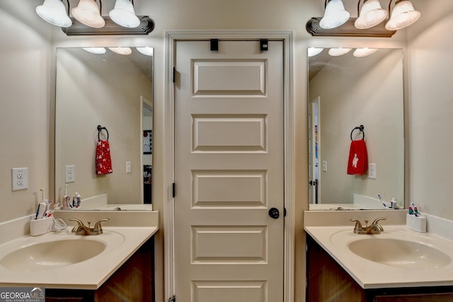 bathroom featuring vanity