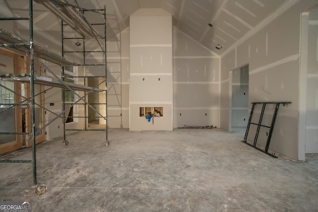 interior space with concrete flooring