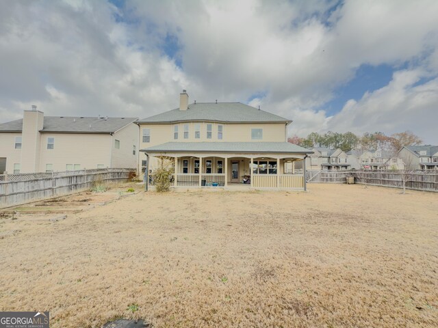 view of back of property