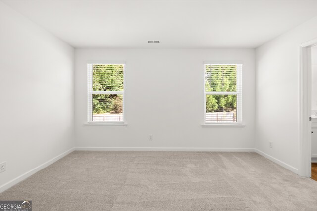 view of carpeted empty room