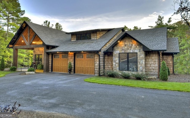 view of front of house featuring a garage