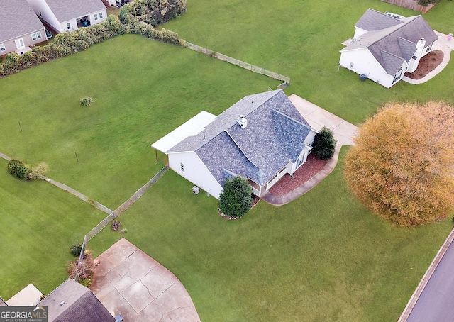 birds eye view of property