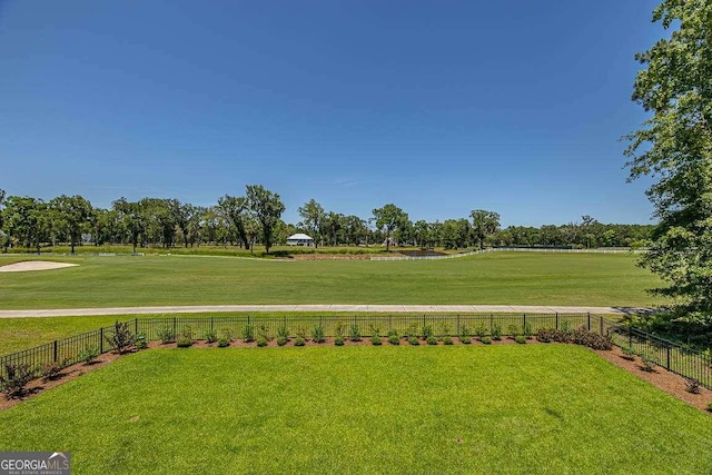 view of community with a yard