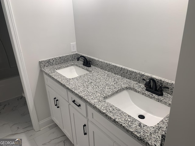 bathroom with vanity