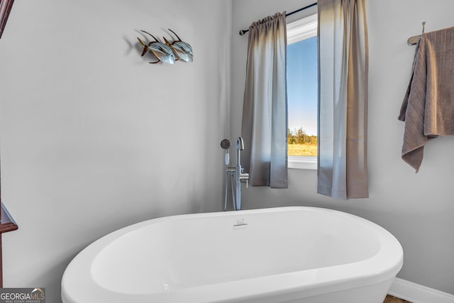 bathroom with a bathing tub