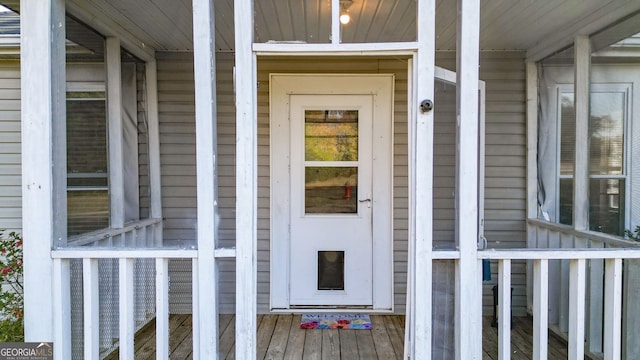 view of entrance to property