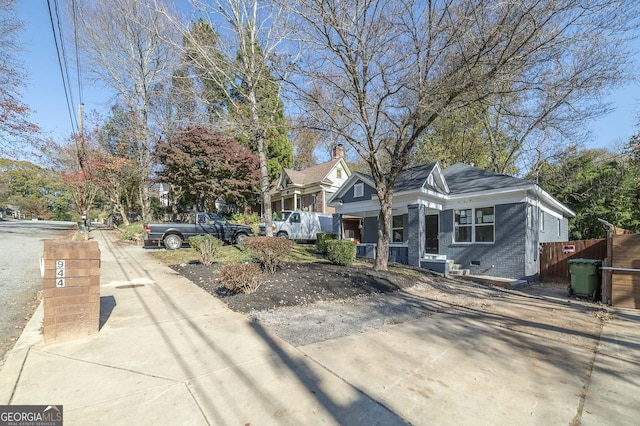 view of front of home