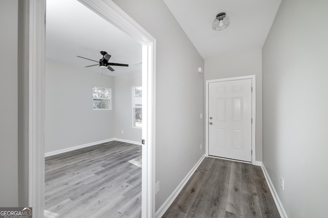 interior space featuring hardwood / wood-style flooring